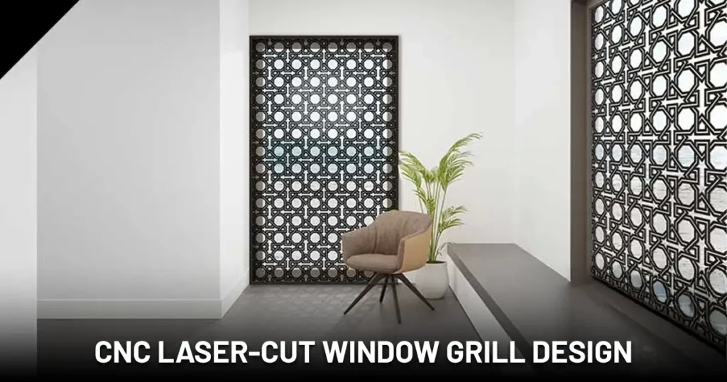 CNC Laser-Cut Window Grill Design