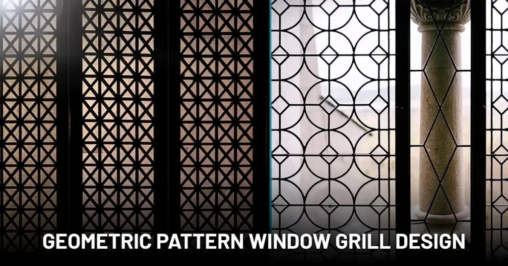 Geometric Pattern Window Grill Design
