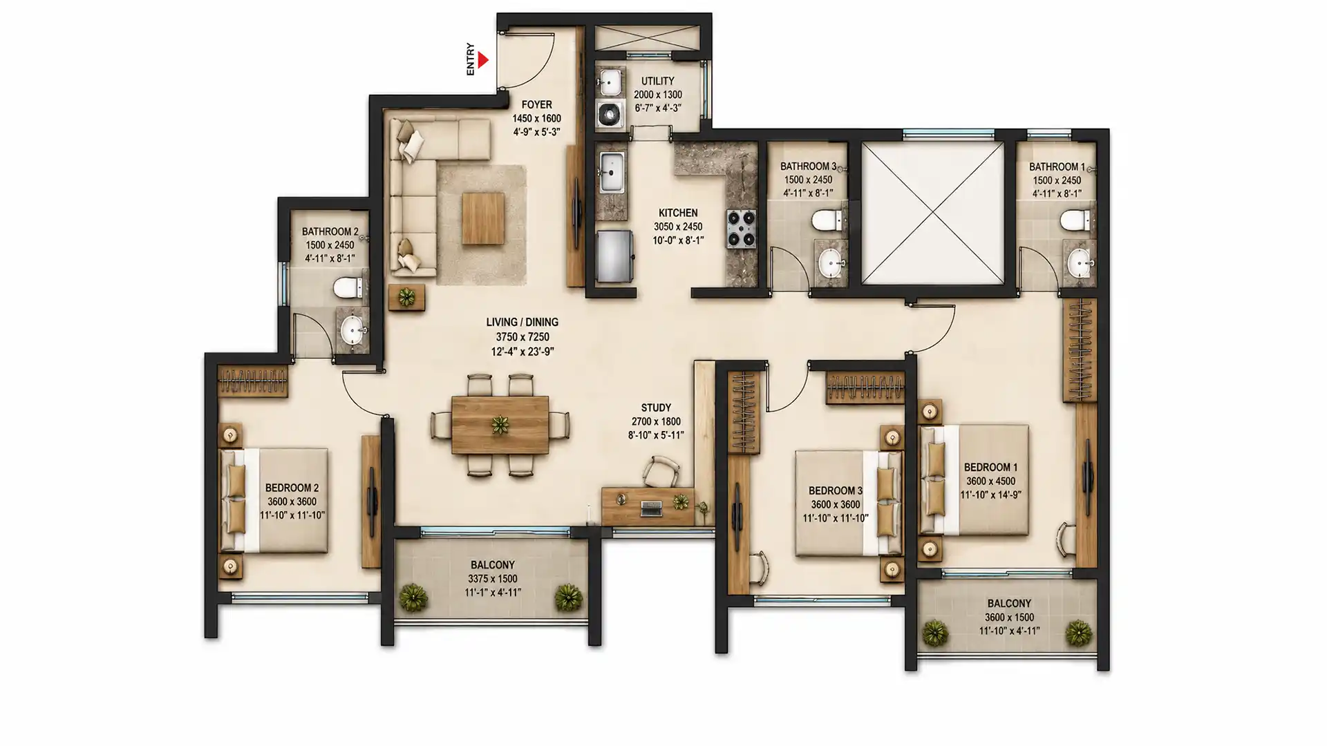 3 BHK